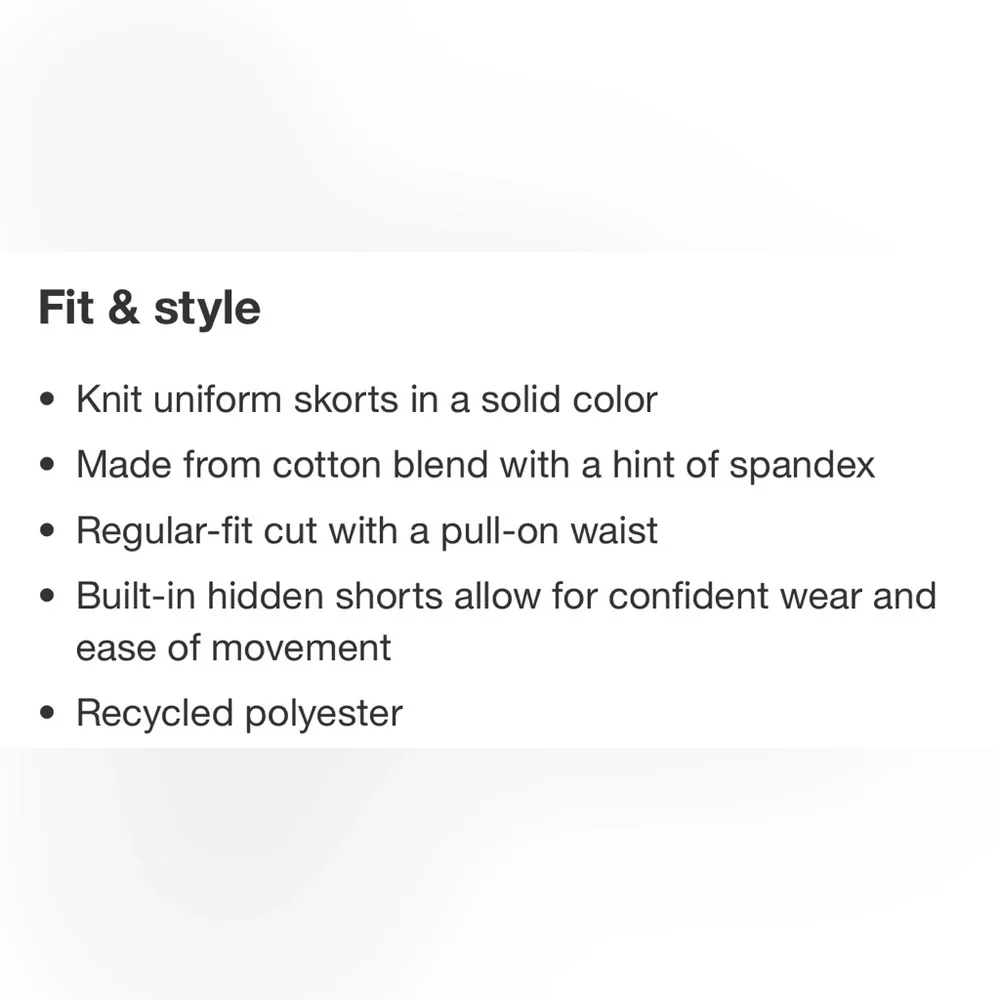 Cat & Jack Navy Blue (Set of 3) Pull On Style Stretch Uniform Skort L(10/12) - Picture 4 of 11